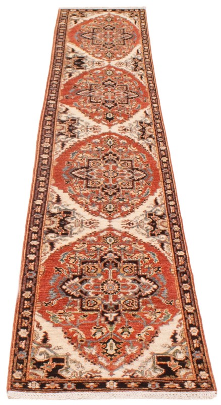 Vintage Hand-knotted Runner Rug 2'2" x 11'9" Traditional Oriental Wool Carpet gallery