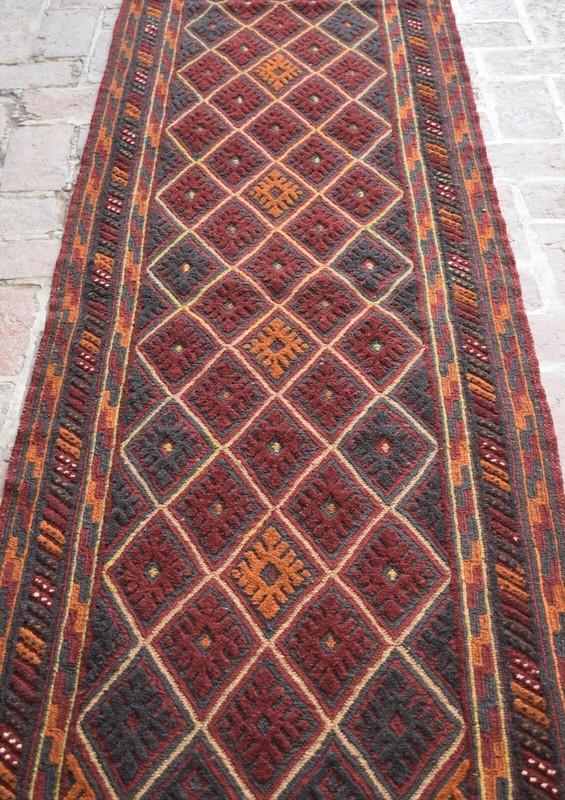2x11 Ft Handmade Tribal Afghan Moshvani Hallway Runner Antique Persian Wool Rug gallery