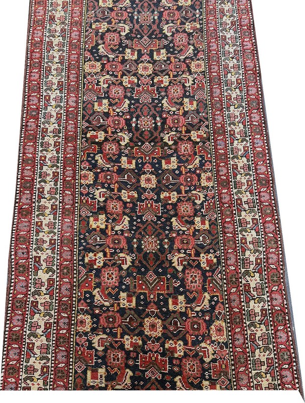 An Antique Decorative 17' Long Genuine NW Hallway Runner Rug gallery