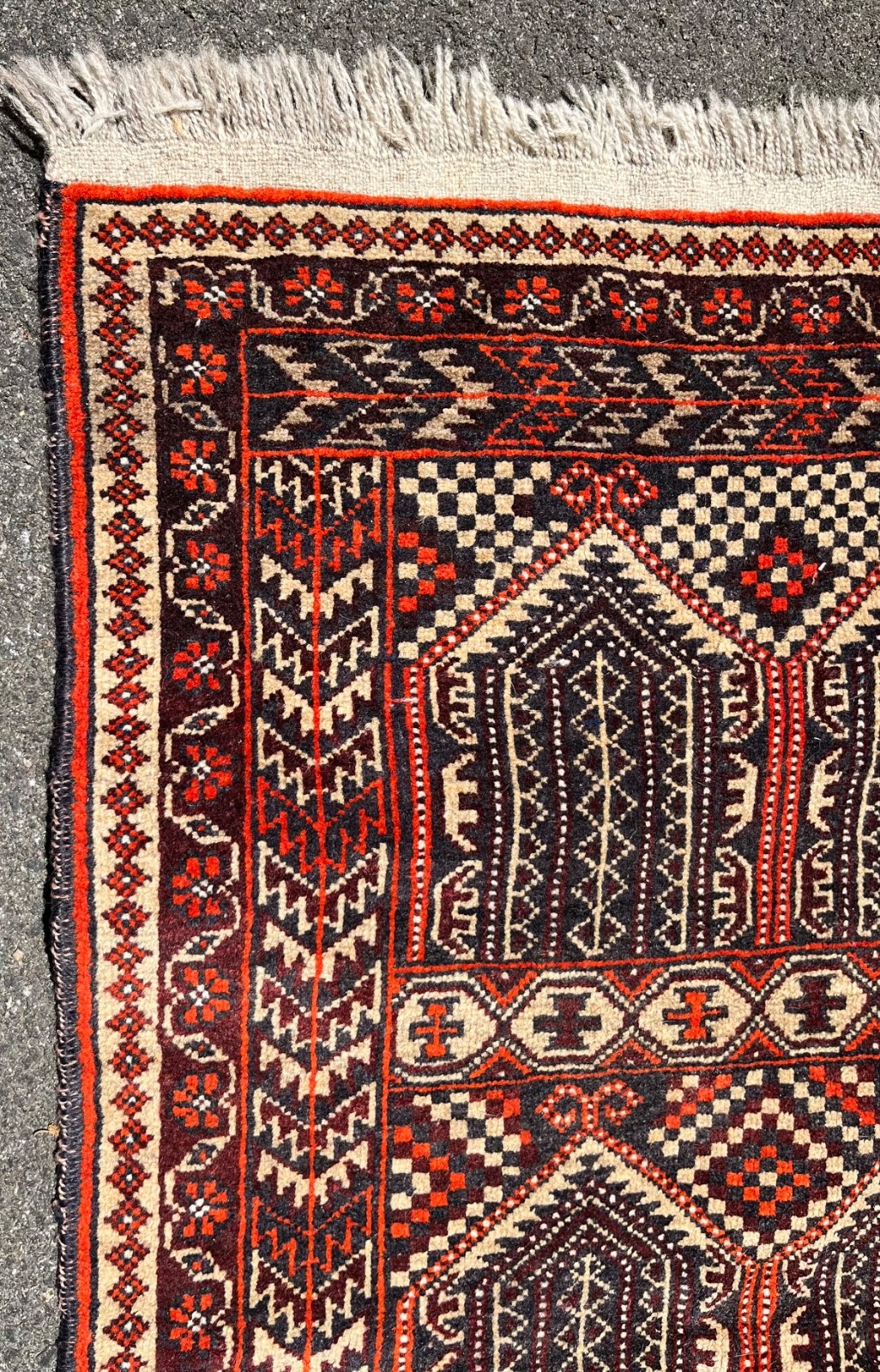 Old Vintage Turkoman or Afghan Rug 52 x 35” gallery