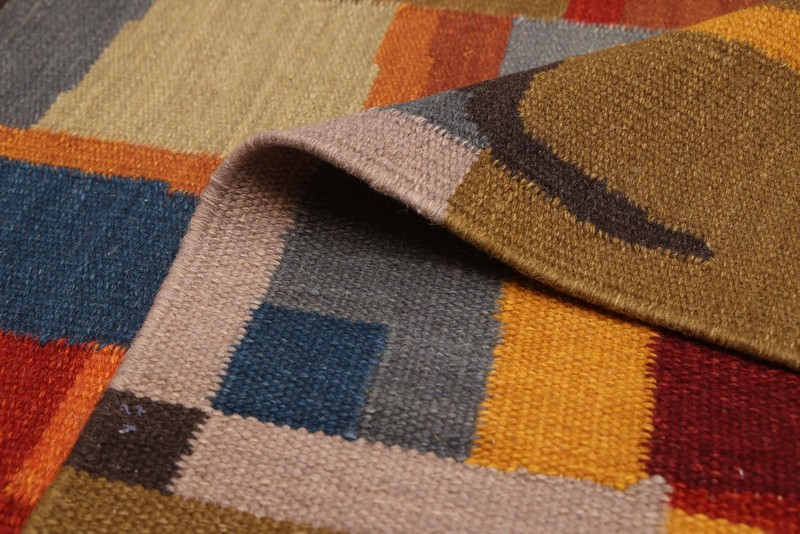 Vintage Hand Woven Area Rug 7'11" x 9'11" Traditional Wool Oriental Carpet gallery