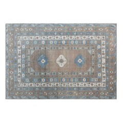 Turkish Vintage Rug 6’1″ x 8’10” (185×270 cm), 60+ Years Old Handmade Oushak Rug