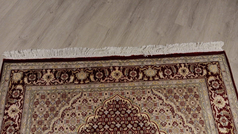 5x7 MEDALLION TABRIZZ INTRICATE HANDMADE-KNOTTED WOOL/SILK RUG 580306 gallery