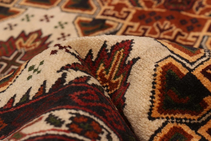 Vintage 3'11" x 6'5" Traditional Hand Knotted Vegetable Dye Wool Area Rug gallery