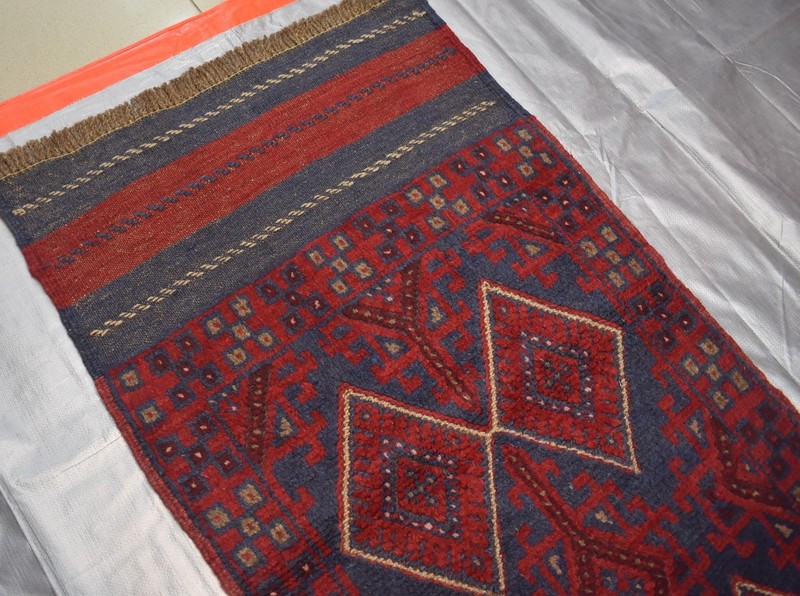 Antique Afghan Mushwani Runner Rug 2x11 Hand Knotted Wool Persian Style Hallway gallery