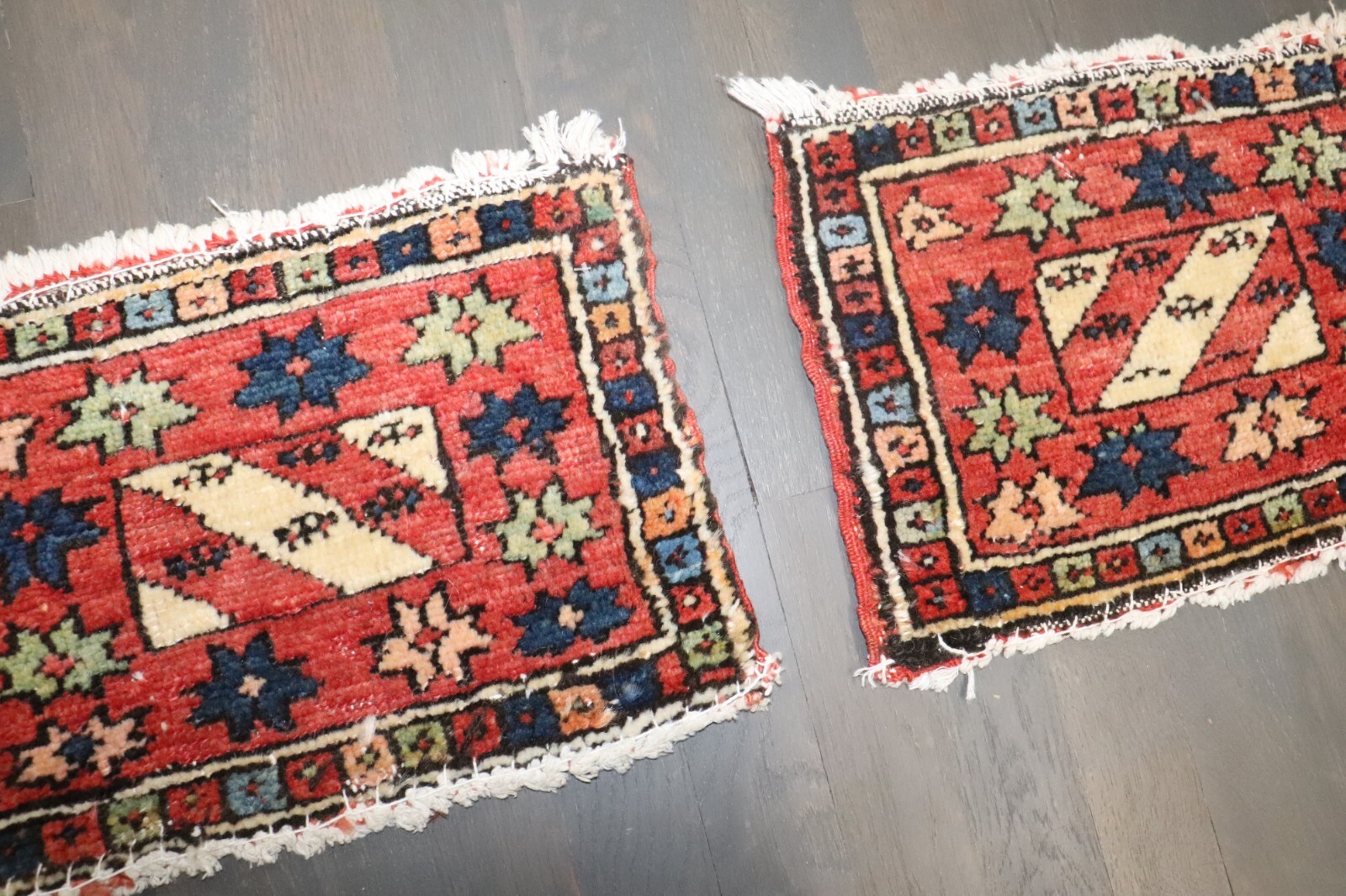 Antique Decorative Pair of Kurdish Jaff Bagface Rug Size 10''x1'4'' each gallery