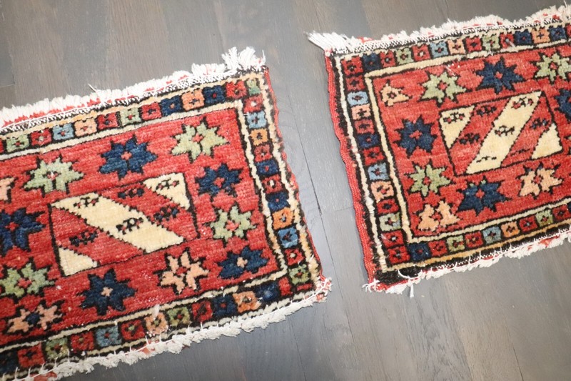 Antique Decorative Pair of Kurdish Jaff Bagface Rug Size 10''x1'4'' each gallery
