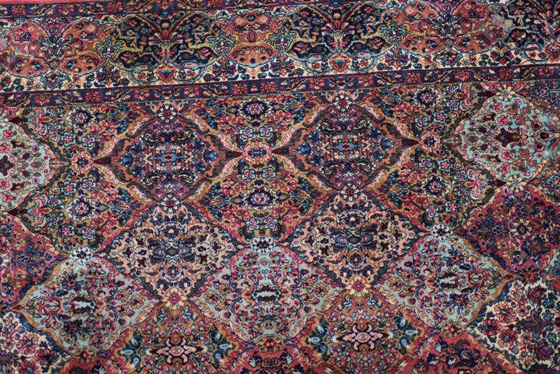 Vintage KARASTAN RUG 700 Series 717 Multi Color Panel Kirman 10x14 Nice gallery