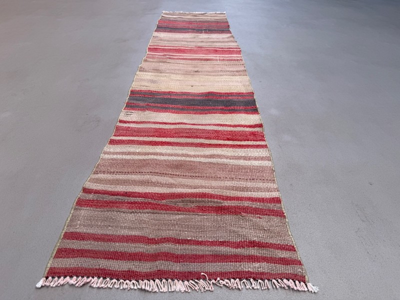 Turkish narrow Kilim Runner 175x43 cm shabby chic hallway rug vintage kelim 2535 gallery