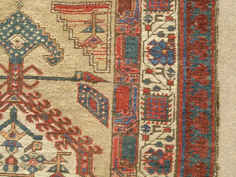 Exceptional Antique 19C Bakhshayesh / Bakhshaish Long Rug Runner Carpet 41x96" gallery