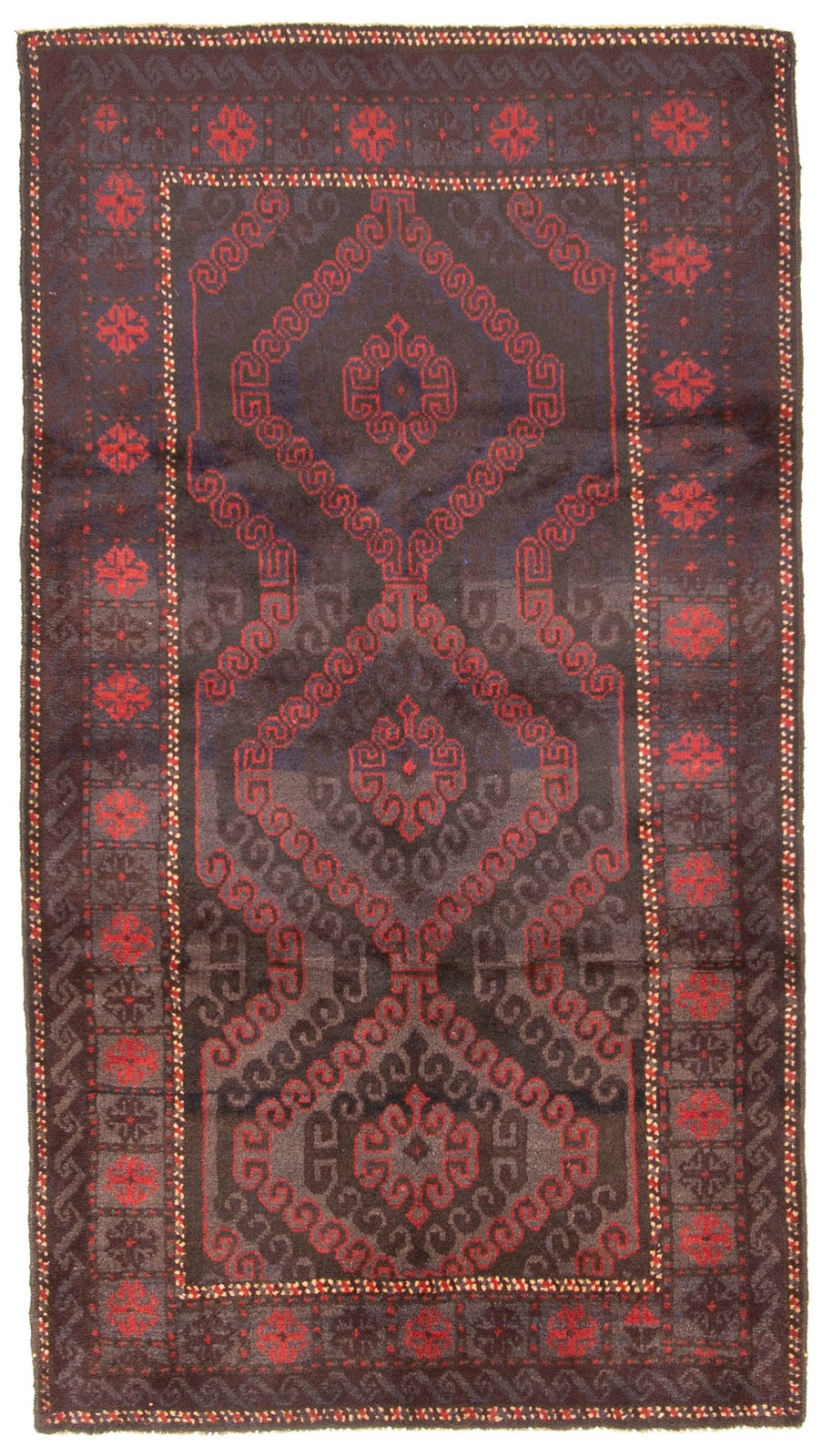 Vintage 3'8" x 6'9" Traditional Hand Knotted Vegetable Dye Wool Area Rug gallery