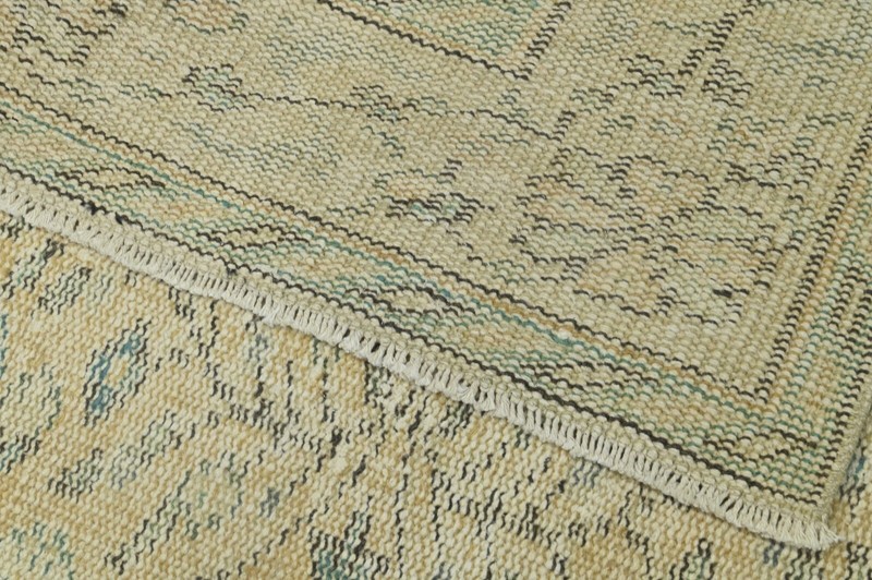 Oushak Turkish Vintage Rug 6x10 Kilim Rug Anatolian Handmade Boho Decor YELLOW gallery
