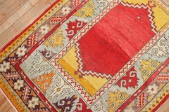 Antique Border Turkish Mudjur Oushak Ushak Rug Size 3’x4’7”