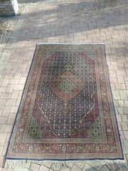 Handmade 1930s tabariz Carpet, Multiple Colors, Good Pile. 6ft.½x9ft. 3½ In.