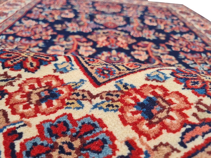 Amazing Hand Knotted Vintage Tribal Saroukh Wool Area Rug 5.3 x 2.11 Ft gallery