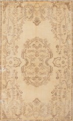 Vintage Hand-Knotted Area Rug 5’10” x 9’8″ Traditional Oriental Wool Carpet
