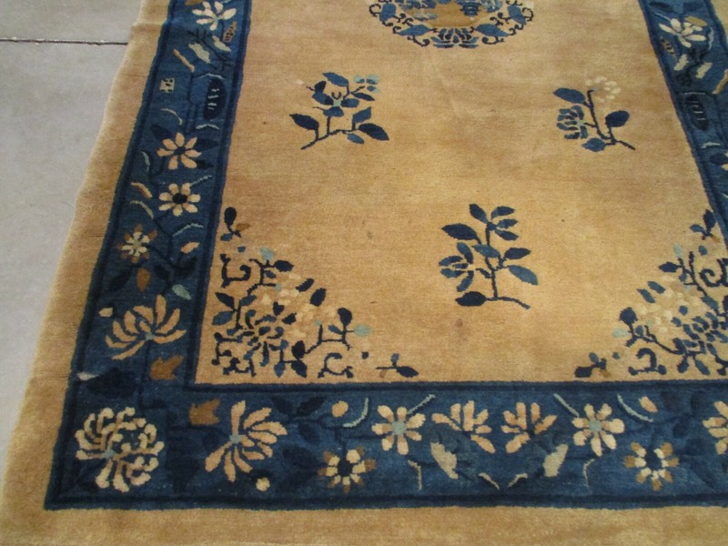 Antique Chinese Oriental Peking Rug 4’0” X 6’9” #7935 gallery