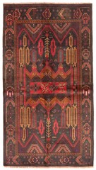 Vintage Traditional Hand-Knotted Area Rug 3’5″ x 6’2″ Oriental Wool Carpet
