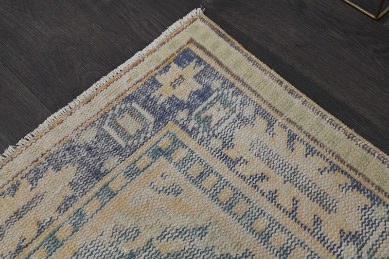 Oushak Turkish Vintage Rug 5x10 Kilim Rug Anatolian Handmade Boho Decor ORANGE gallery