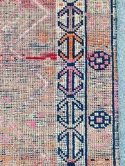 2.8 x 13 Ft, Antique rug 3×13, Turkish runner 3×13 vintage, Tribal Herki rug