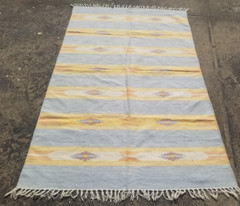 Vintage Traditional Handmade Beautiful Turkish Kilim Floor Rug Carpet 190×116 cm