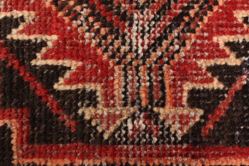 Vintage Red Traditional 3'6" x 6'1" Hand-Knotted Oriental Wool Area Rug gallery