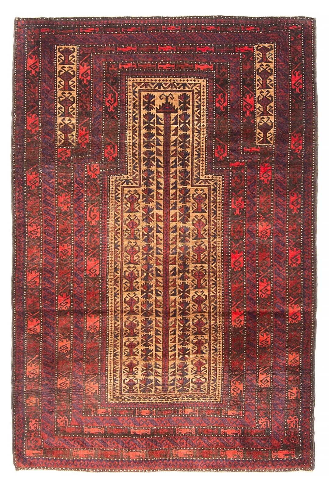 Traditional Vintage Hand-Knotted Carpet 3'1" x 4'8" Wool Area Rug gallery