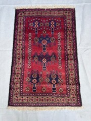 Vintage Nomad Maldari Tribal Belouch Natural Vegetable Dye Zakani Nomadic Carpet