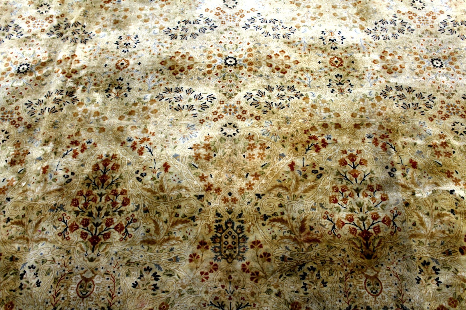 12X12 1970's EXQUISITE MINT 400+KPSI HAND KNOTTED VEGETABLE DYE WOOL TABRIZZ RUG gallery