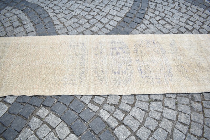 Turkish Oushak Rug 2'8 x 10'0 ft. Vintage Anatolian Kilim Corridor Hallway Rug gallery