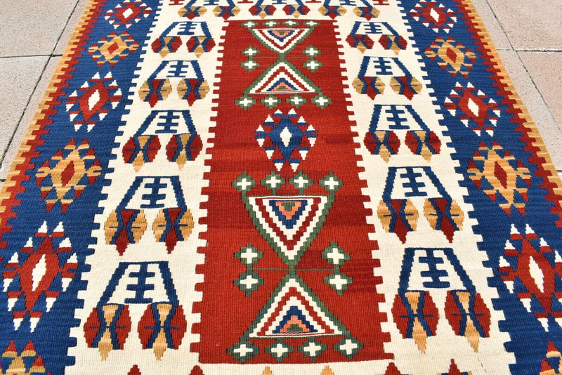 Turkish Rug 44'' x 61'' Anatolian Konia Rug Organic Wool Rug Home Decor Area Rug gallery