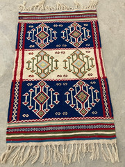 Vintage Traditional Handmade Beautiful Turkish Kilim Floor Rug Carpet 122×76 cm