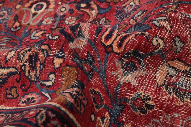 Vintage Hand-Knotted Carpet 7'7" x 10'7" Traditional Oriental Wool Area Rug gallery