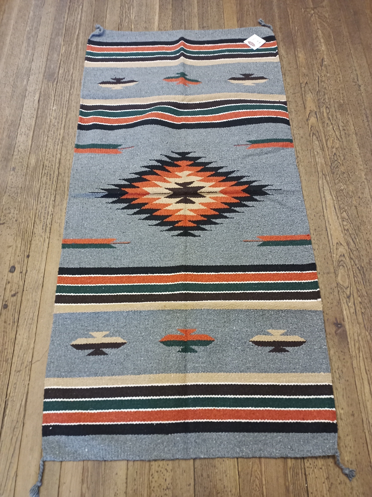 Handwoven Southwest Design Acrylic Rug; 32"x64" gallery