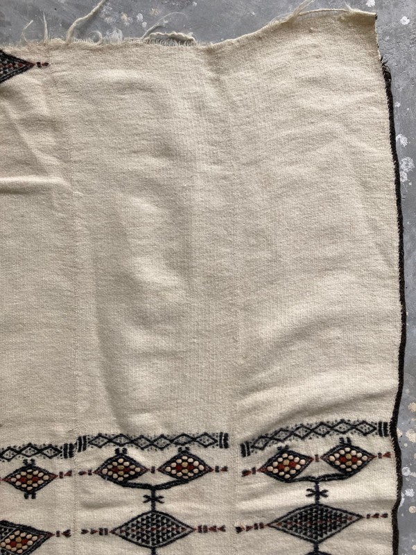 Vintage MidCentury West African Malian Fulani Tribal Textile Blanket 227x120 cm gallery