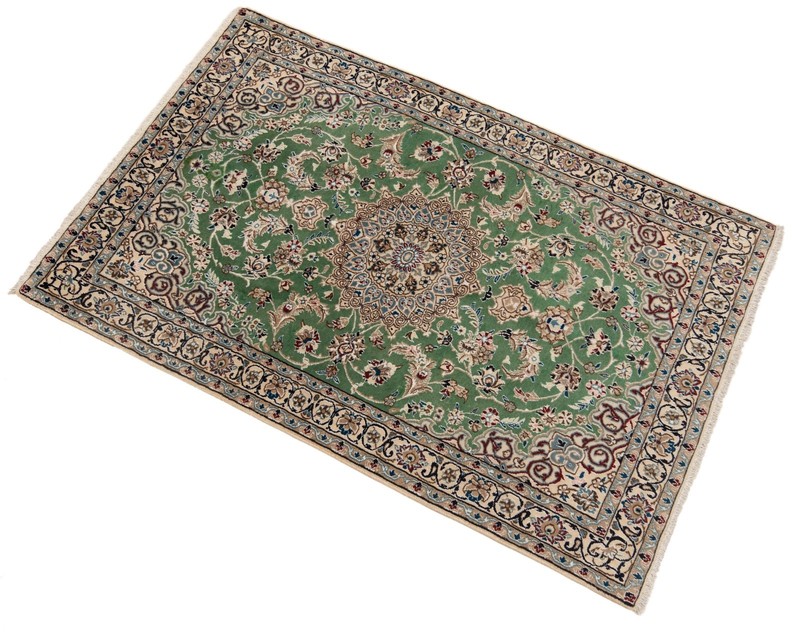 Nain 9la 165x108 cm Hand Knotted Persian Wool Oriental Rug Carpet gallery