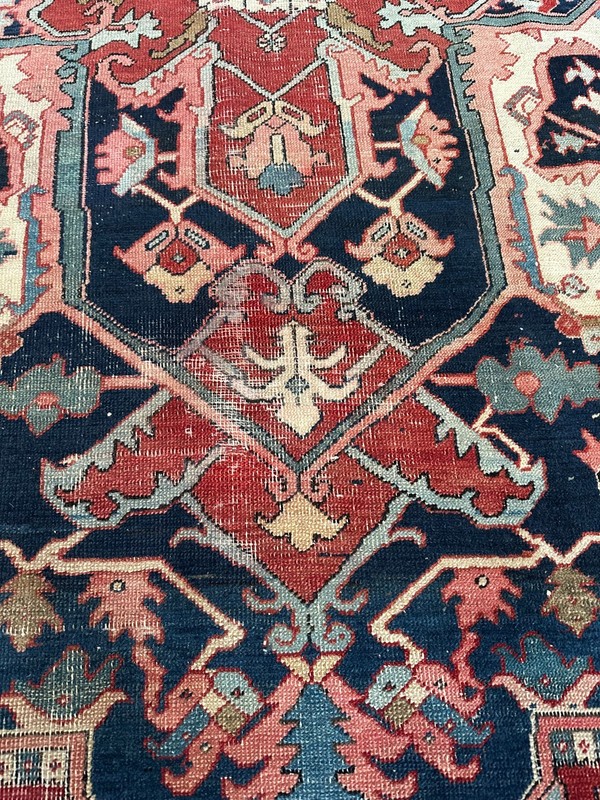 Antique 1910 Tribal Oriental Rug, Excellent Condition, Vegetable Dyes, 11x16 gallery