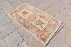 Turkish Rug 2’8 x 5’1 ft Vintage Anatolian Sweet Colors Melas Bohemian Wool Rug