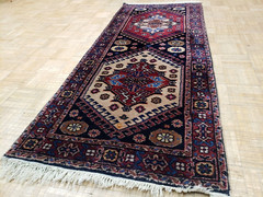 2.6×6 TURKISH KAZAK KARAJEH VINTAGE AUTHENTIC HAND WOVEN 100% WOOL ORIENTAL RUG