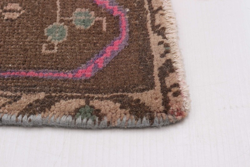 3'8" x 10'3" Vintage Hand-knotted Runner Rug Traditional Oriental Wool Carpet gallery
