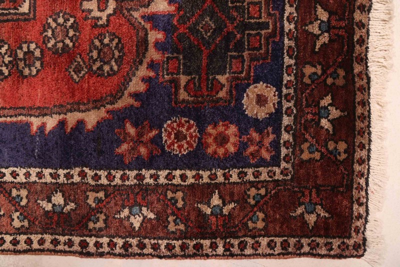 Vintage Hand-knotted Runner Rug 3'7" x 8'2" Traditional Oriental Wool Carpet gallery