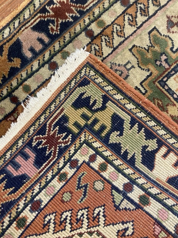 Hand Knotted 2’6” x 5” Oriental Rug Indu Wool Cotton Foundation Joshghan gallery