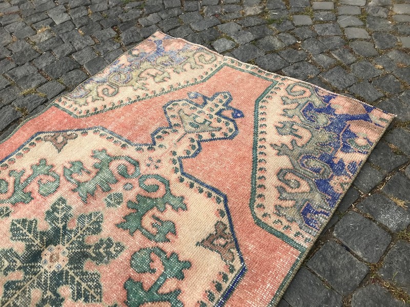 6 X 3.4 Ft Turkish Vintage Rug Handmade Wool Rug Bohemian Traditional Area Rug gallery