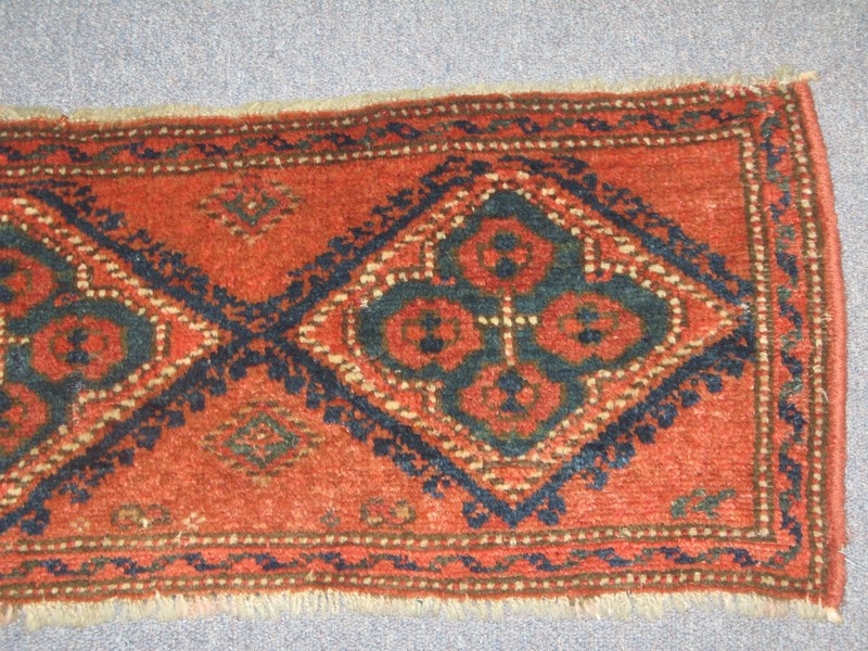 Antique Turkish Yastic Borlo Rug 1'-0' x 3'-5 Hand Knotted Wool gallery