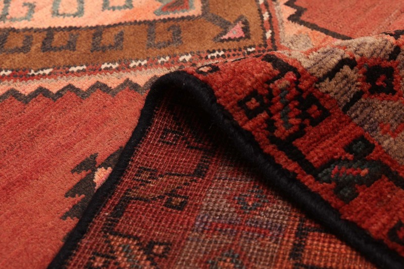 3'8" x 9'3" Vintage Hand-knotted Runner Rug Traditional Oriental Wool Carpet gallery