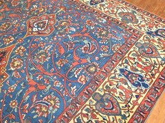 Antique Sky Blue Bakhtiar Rug 10’x17′