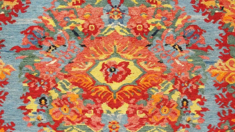Antique Karabagh/Caucasian Soumak/kilim Rug, 5'1" x 6'4" C-1880 #16562 gallery