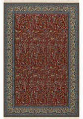 Wonderful Red Per’sian Rug 7×11, Kork Wool on Silk, 6La Very Fine 500 KPSI
