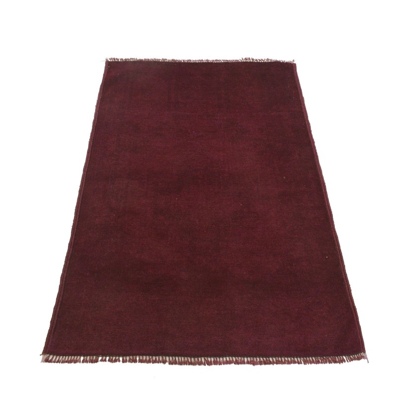 Handmade Overdyed Rug Oriental Wool Carpet 4.3x2.8 ft gallery