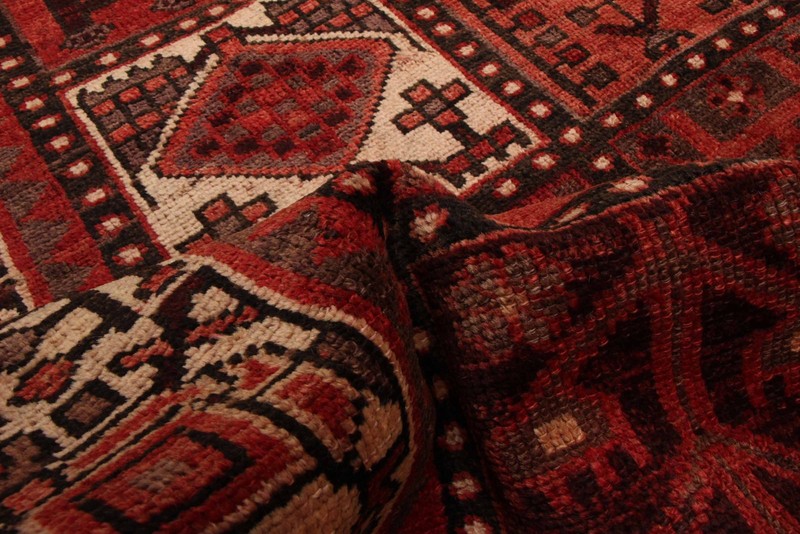Vintage 4'11" x 7'7" Traditional Hand Knotted Vegetable Dye Wool Area Rug gallery